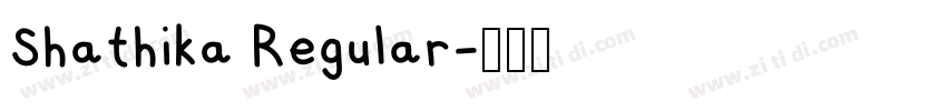 Shathika Regular字体转换